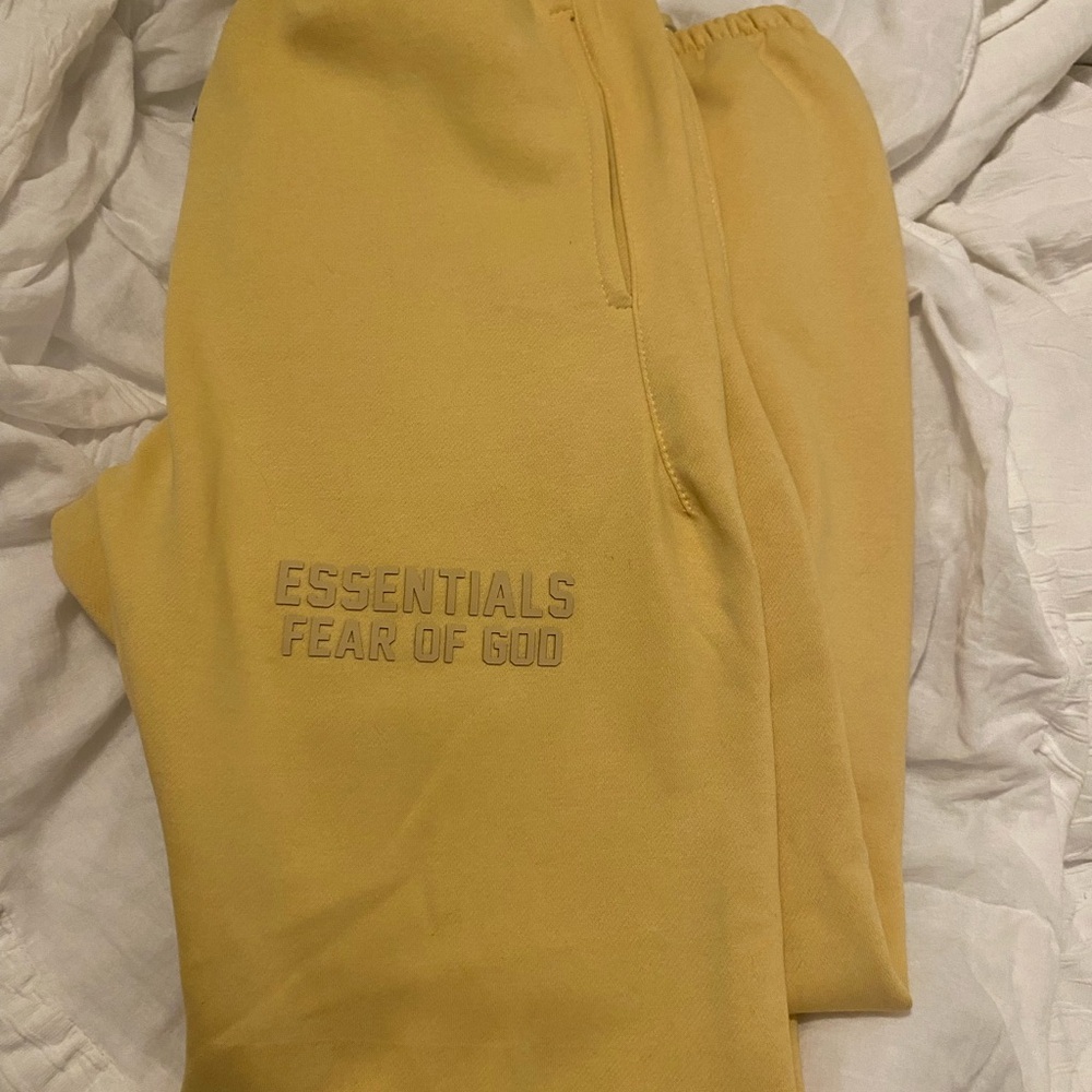 Essentials Yellow Sweatpants - Picture 3 of 4